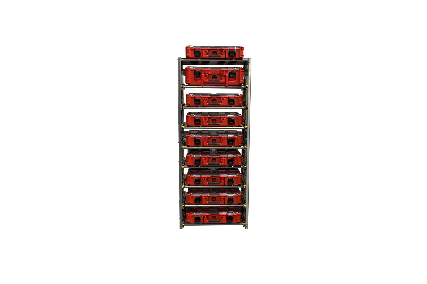 60" Van Rack, Sliding Shelf, works with Milwaukee Packout.
